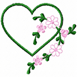 Hearts Embroidery Design 4
